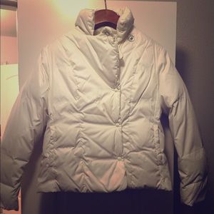 White Gap puffer jacket